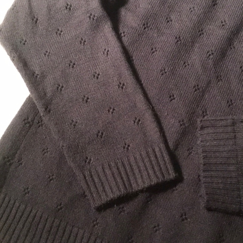 FREE WITH BUNDLE Eyelet Cardigan Navy Blue S